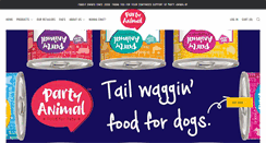 Desktop Screenshot of partyanimalpetfood.com