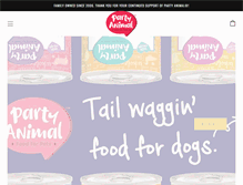 Tablet Screenshot of partyanimalpetfood.com